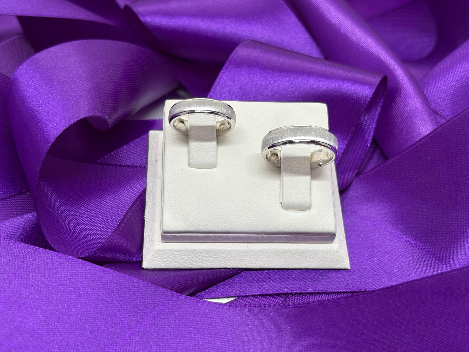 Verighete din aur de 14k alb SS 1161