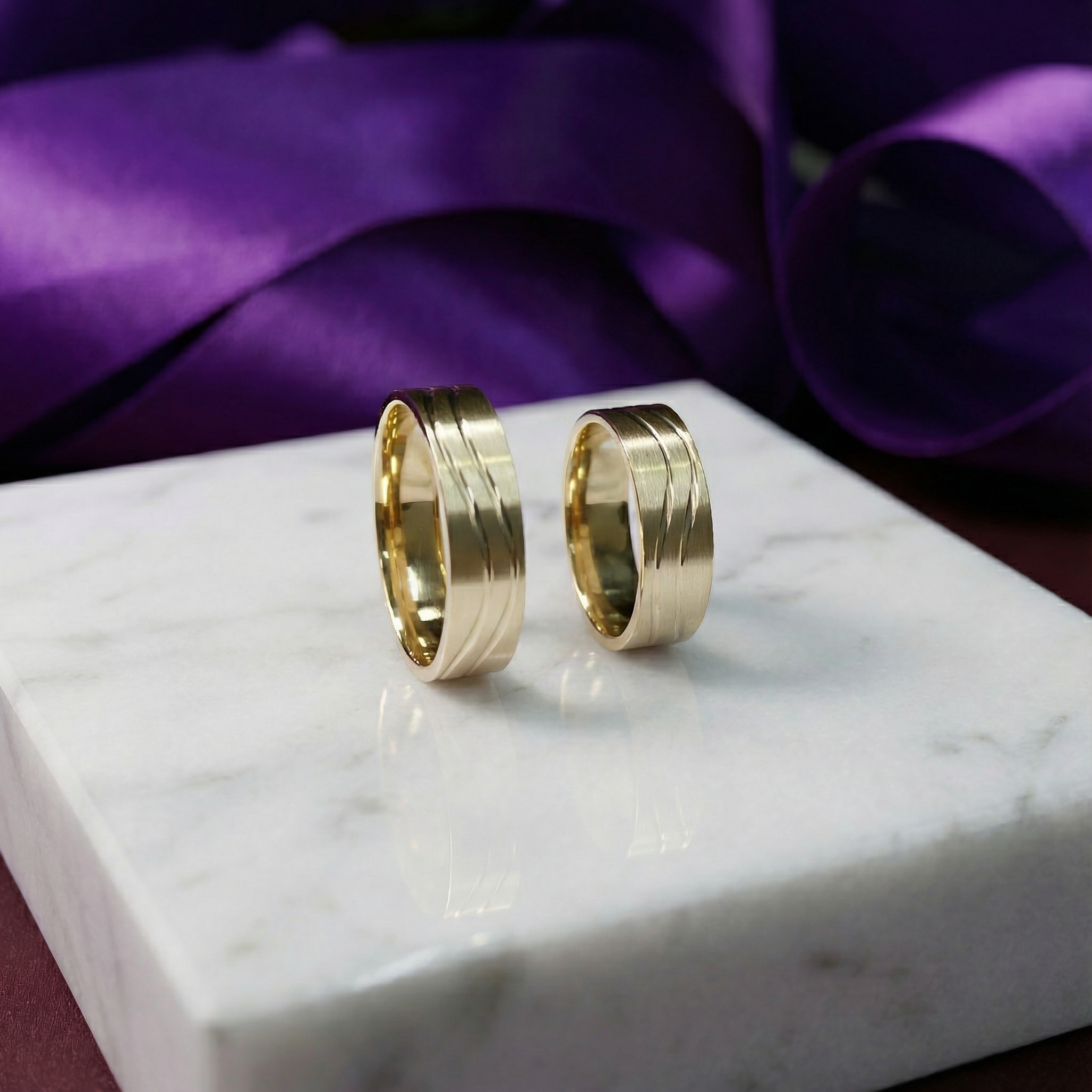 Verighete din aur de 14k SS 1000