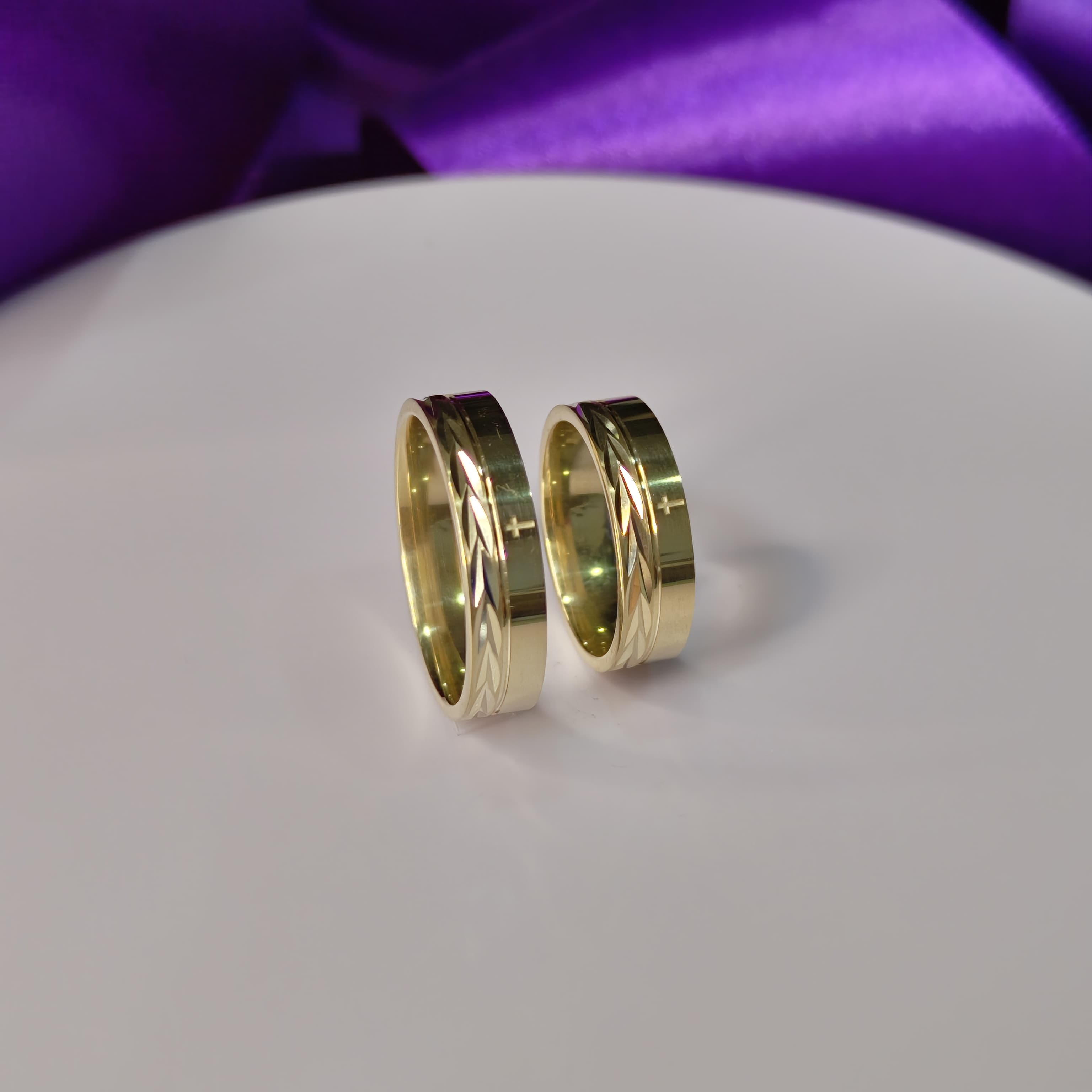 Verighete din aur de 14k SS 1010